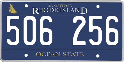 RI license plate 506256