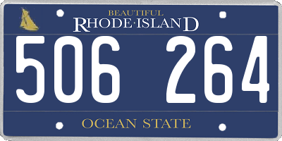 RI license plate 506264