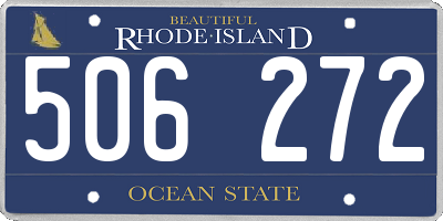 RI license plate 506272