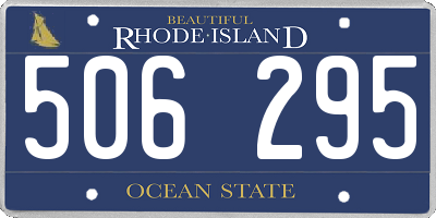 RI license plate 506295