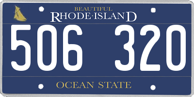 RI license plate 506320