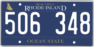 RI license plate 506348