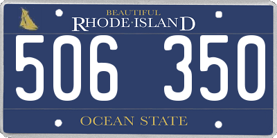 RI license plate 506350