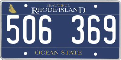 RI license plate 506369