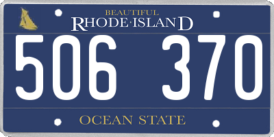 RI license plate 506370