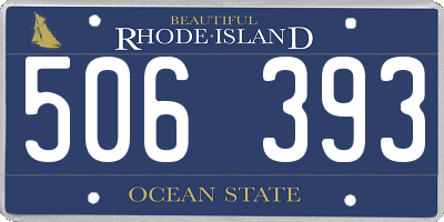 RI license plate 506393