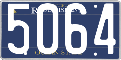 RI license plate 5064