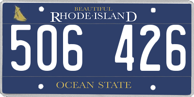 RI license plate 506426