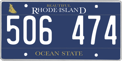 RI license plate 506474