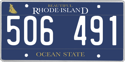 RI license plate 506491