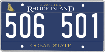 RI license plate 506501