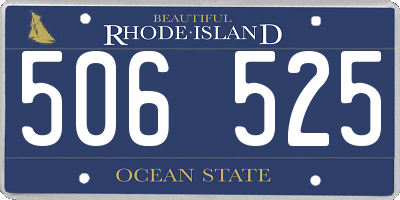 RI license plate 506525