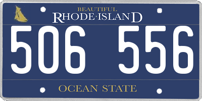 RI license plate 506556