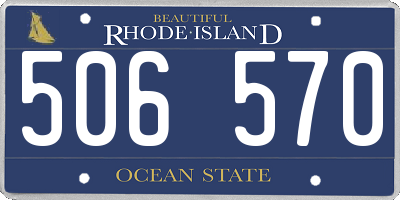 RI license plate 506570
