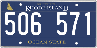 RI license plate 506571