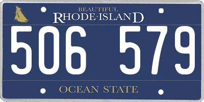 RI license plate 506579