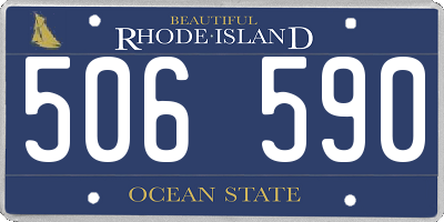 RI license plate 506590