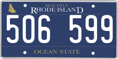 RI license plate 506599