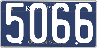 RI license plate 5066