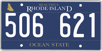 RI license plate 506621