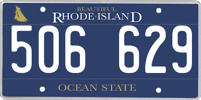 RI license plate 506629