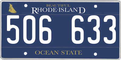 RI license plate 506633