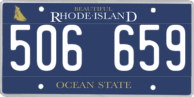 RI license plate 506659
