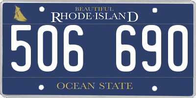 RI license plate 506690
