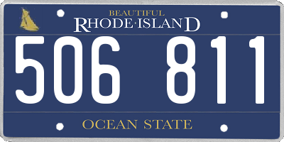 RI license plate 506811
