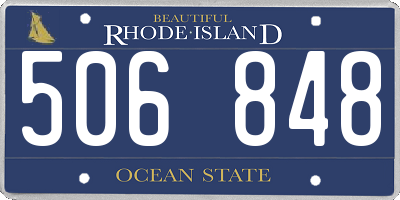 RI license plate 506848
