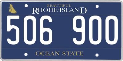 RI license plate 506900