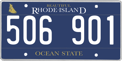 RI license plate 506901