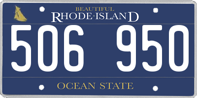 RI license plate 506950