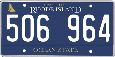 RI license plate 506964