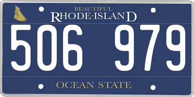 RI license plate 506979