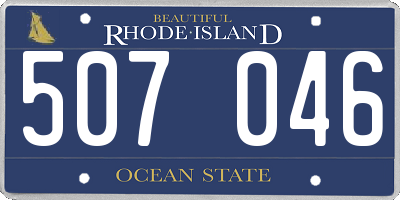 RI license plate 507046