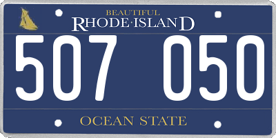 RI license plate 507050