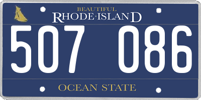 RI license plate 507086