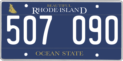 RI license plate 507090