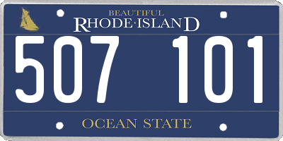 RI license plate 507101