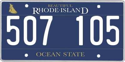RI license plate 507105