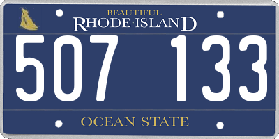 RI license plate 507133