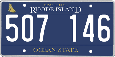 RI license plate 507146