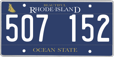 RI license plate 507152