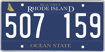 RI license plate 507159