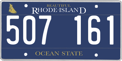 RI license plate 507161