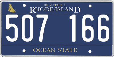 RI license plate 507166