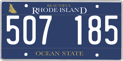 RI license plate 507185