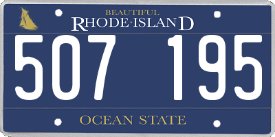 RI license plate 507195