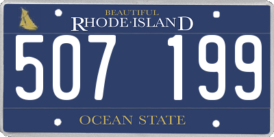 RI license plate 507199